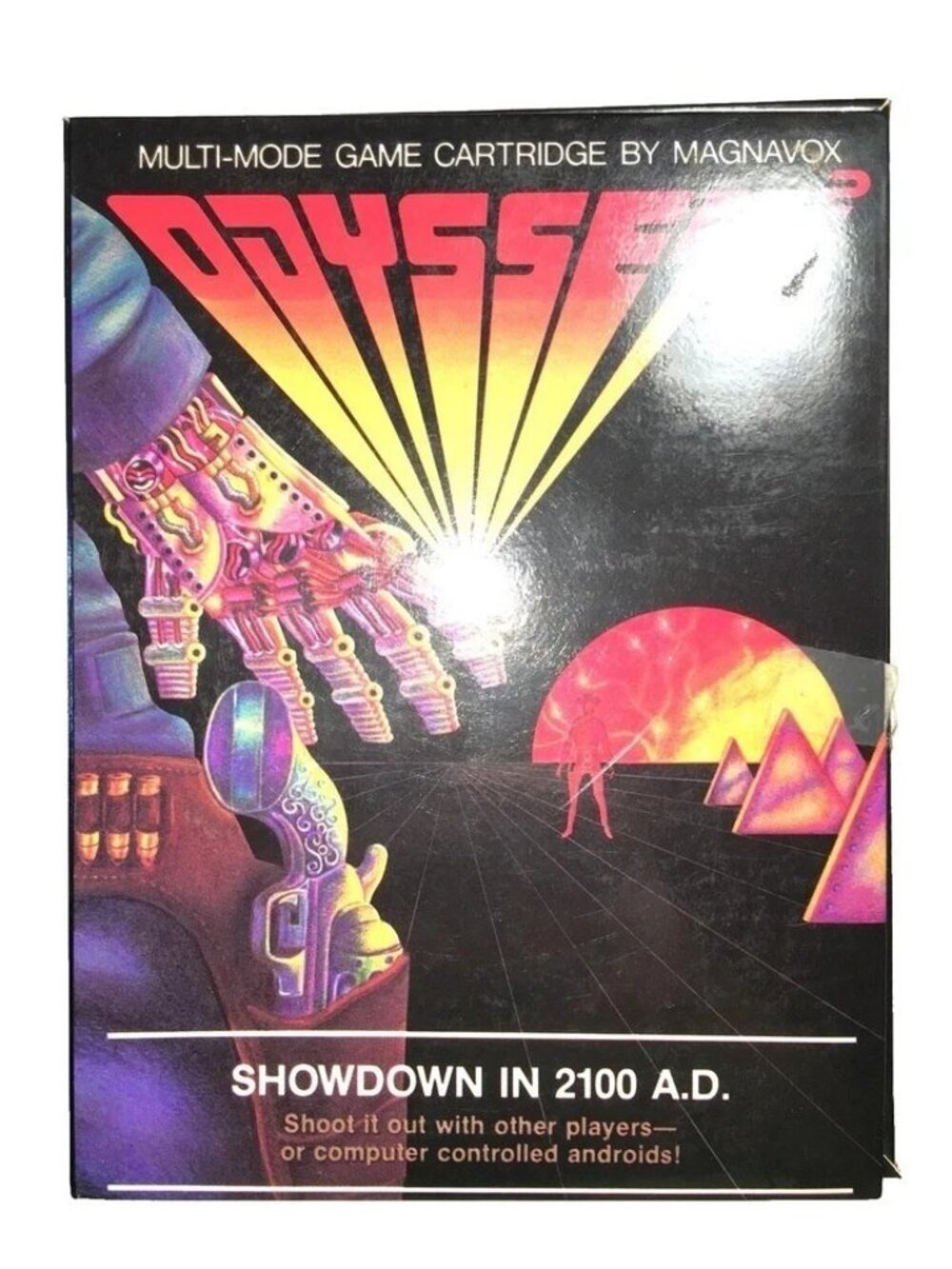 Magnavox Odyssey 2 RARE! SHOWDOWN IN 2100 AD SHOOTER Retro Game Complete In Box
